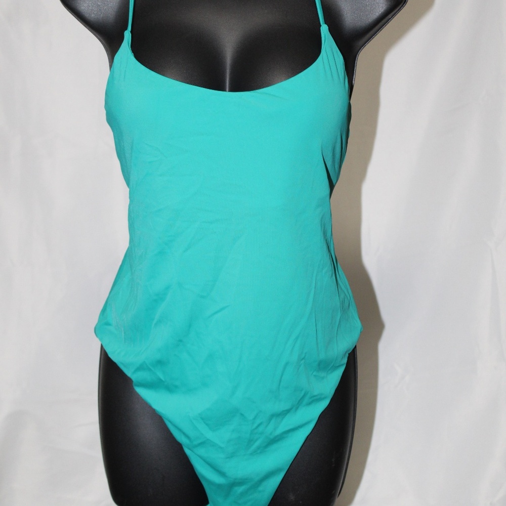 Andie Fiji Lace-Up Back One-Piece Swimsuit. Sz. XL